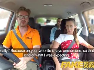 Fake Driving School oversexed learners dirty secret suck and fuck session