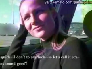 Innocent Czech girl takes money from stranger