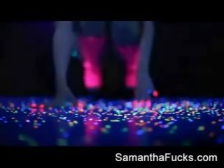 Samantha saint gets off in this super gyzykly gara light solo